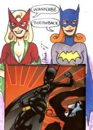 The best I could find at scans_daily--oddly the only Batgirl comics I have are the animated version