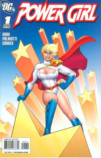 Anyone else think of the Wonder Woman opening? Power Girl #1
