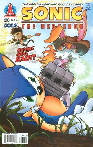 The Betty/Veronica debate turned ugly. Sonic The Hedgehog #203