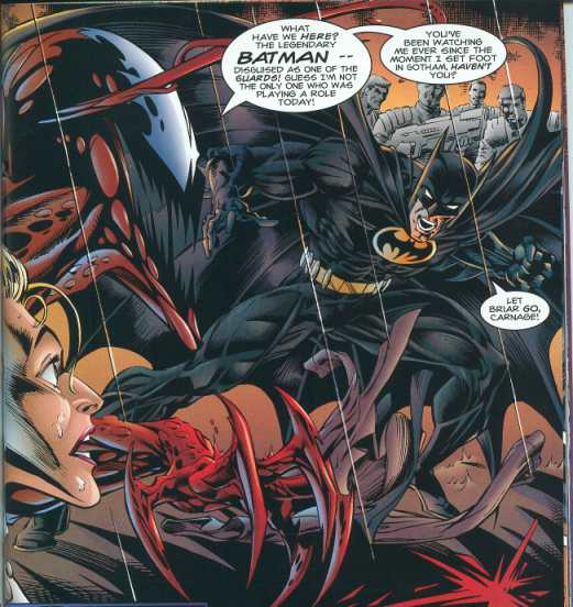 Batman confronts Carnage