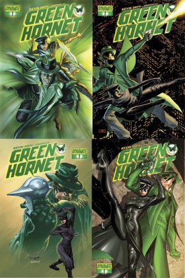 Green Hornet #1 covers