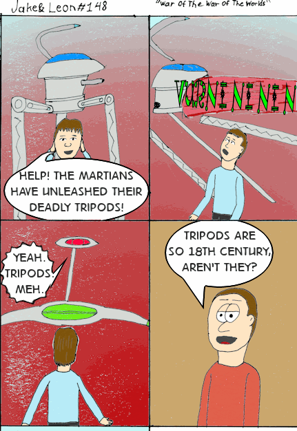 It seems like every adaptation/update of Wells' story is afraid to update the alien machines save George Pal's.