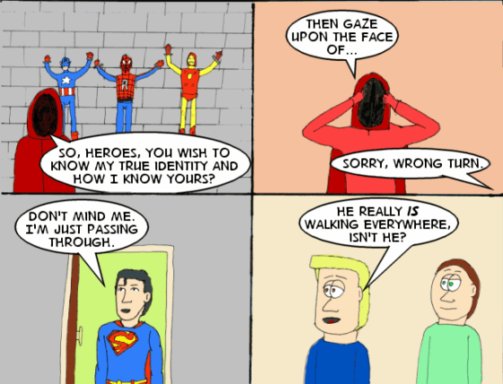 Mostly, I just wanted to draw Superman.