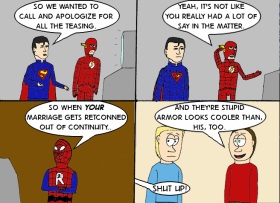 As much as you don't want to, you remember the Spider-Armor.