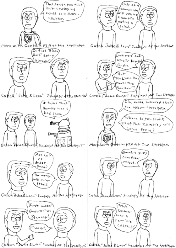 As a bonus: Captain PSA business card strips.