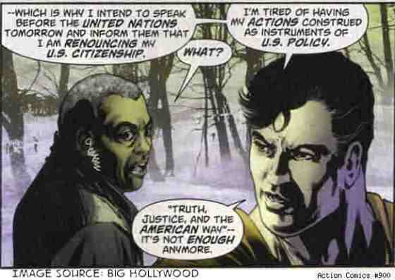 Superman renounces US citizenship