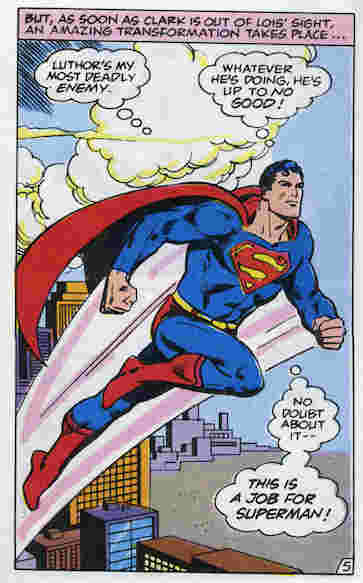 Super Powers Superman flies