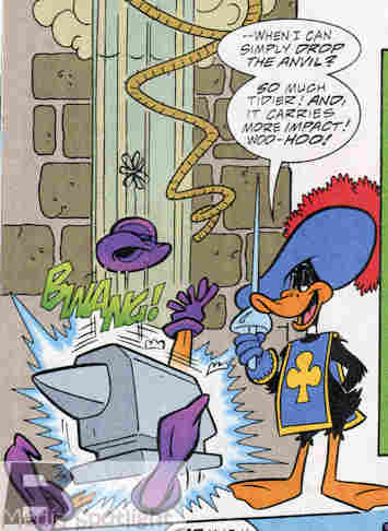 He's going to have an awful headache in the morning.