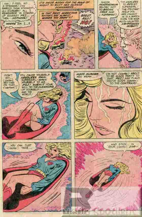 Supergirl struggles against Psi (from The Daring New Adv. Of Supergirl #2)