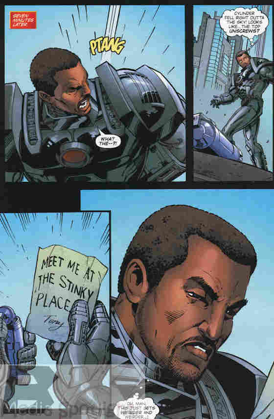 Rhodey regretted testing out the early version of text messaging.