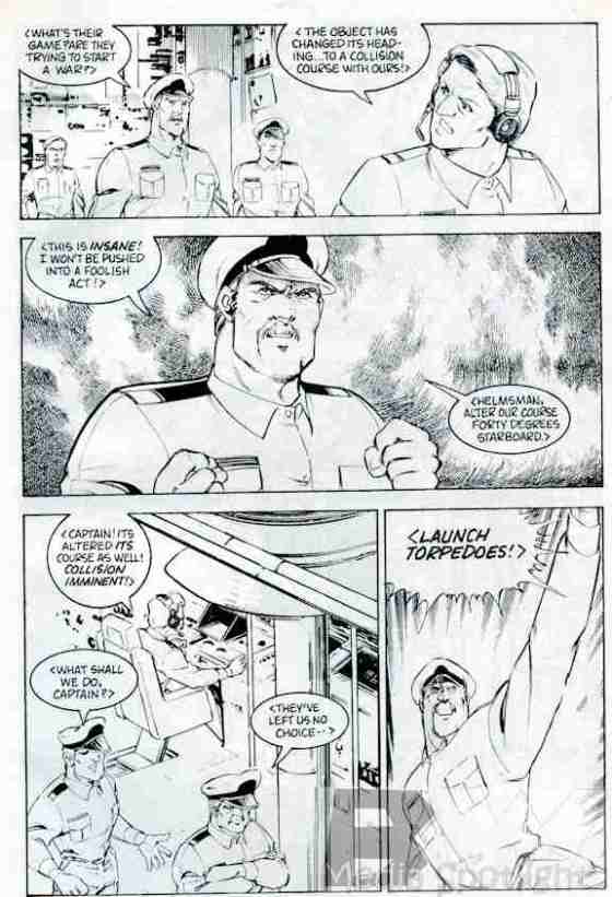 "We could try hailing them." "Torpedoes are how I say hello! "That's why you have so few friends."