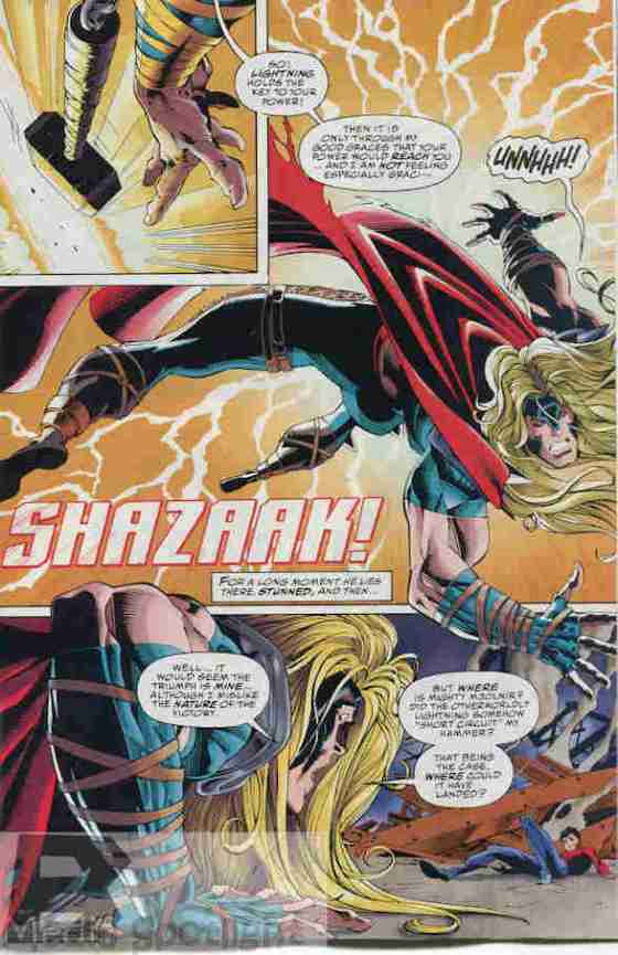 And I think this is why I like seeing Thor get taken down...for beating one of my favorite heroes!