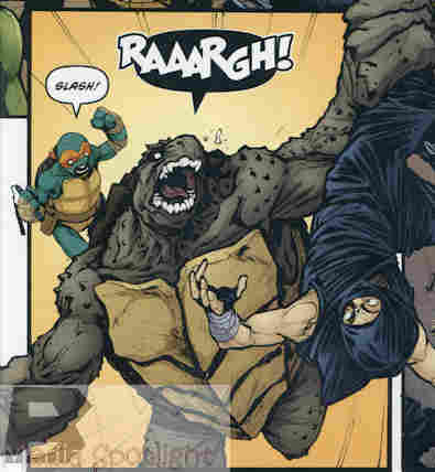 Because I like to keep the language clean here at the Spotlight I cannot full voice the reaction of that Foot ninja.