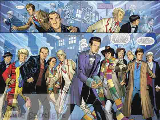 Always cool to see all the Doctors together.