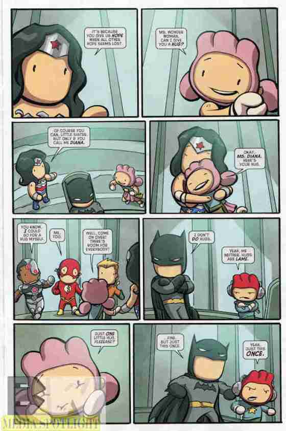 It's just the right amount of cute, even when the next page has Lilli doing a "hero hug selfie". 