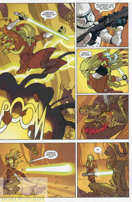 In the next panel that cannon goes boom.