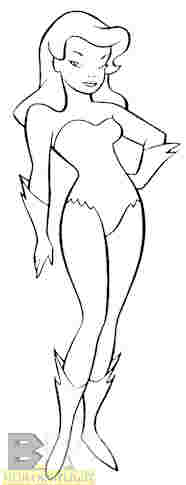 Poison Ivy as she appears in the show bible for Batman: The Animated Series.