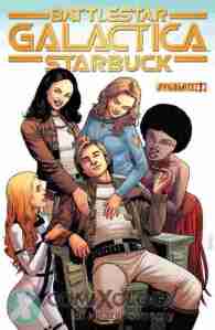 Classic Starbuck surrounded by beautiful women.