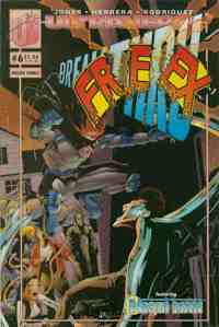Night Man attacks one of his enemies while the superpowered teens the book is about look on.