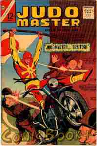 Judomaster kicks two enemy soldiers in the face while riding a motorcycle.