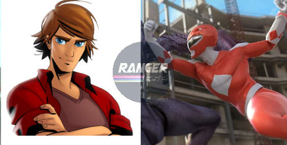 Jason in an out of costume, from Power Rangers: Origins