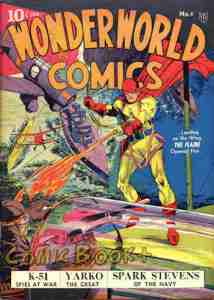 The Flame sets fire on an enemy plane.